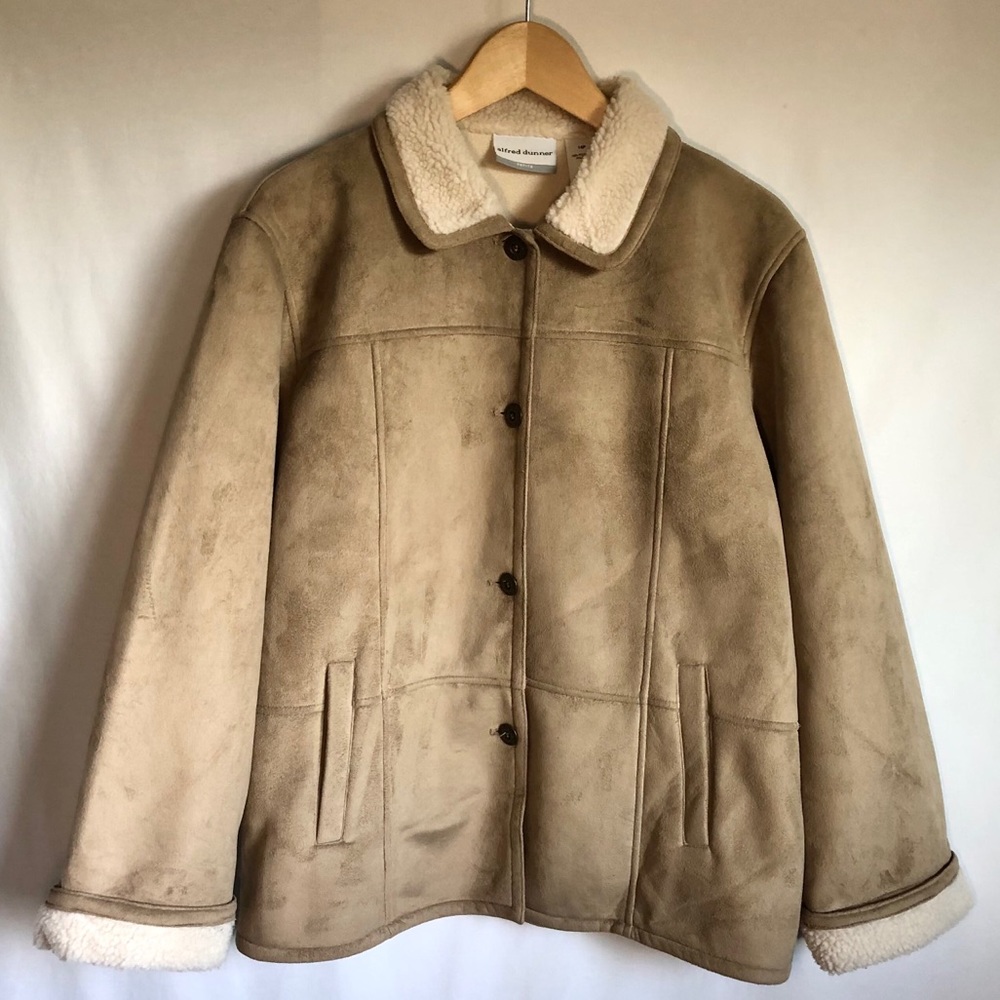 Soft, faux suede Alfred Dunner fall/winter jacket